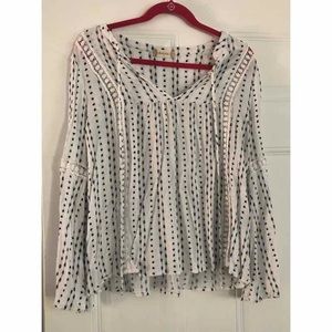 Altar’d State Long Sleeve Patterned Top